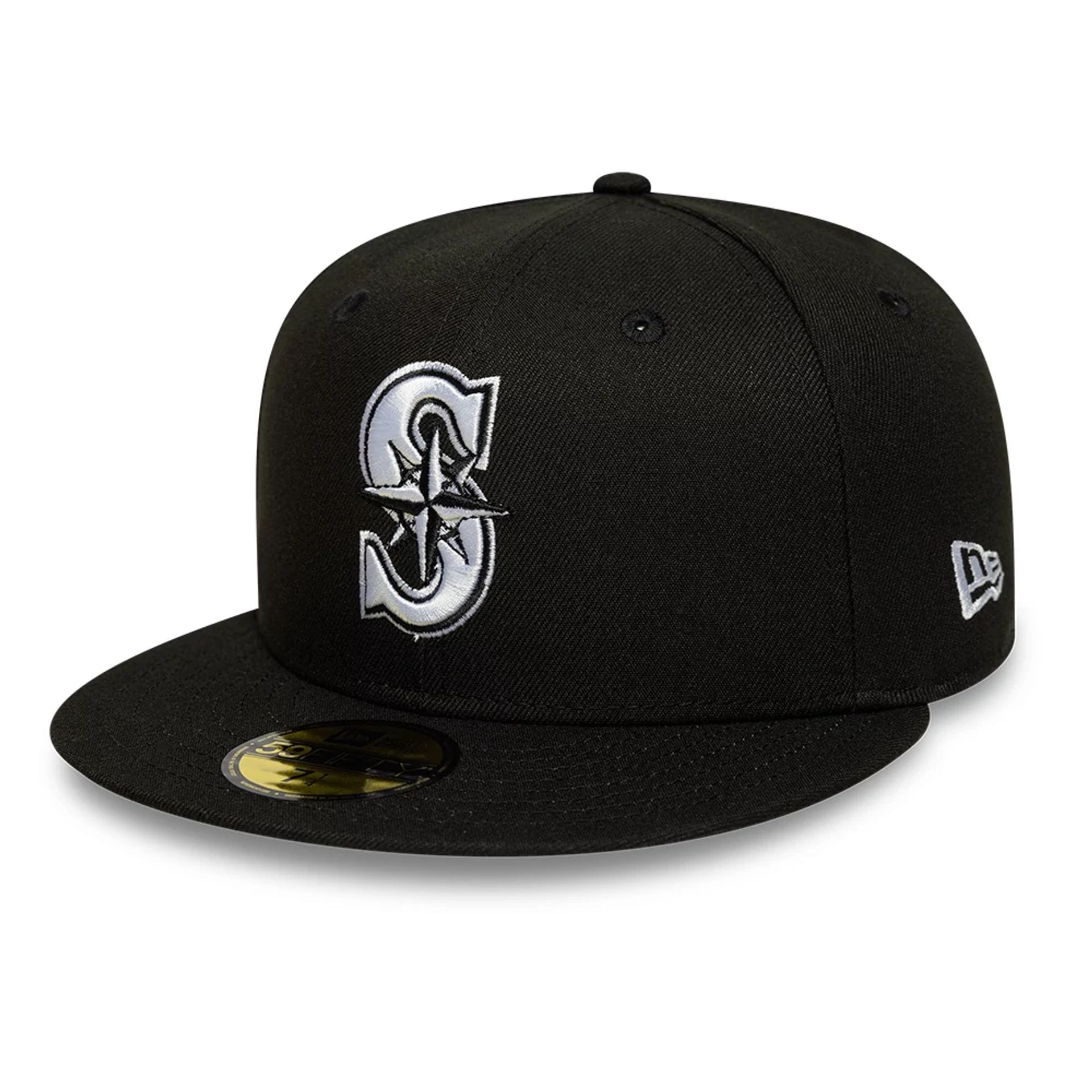 Seattle Mariners MLB Black 59FIFTY Fitted Cap-kentox