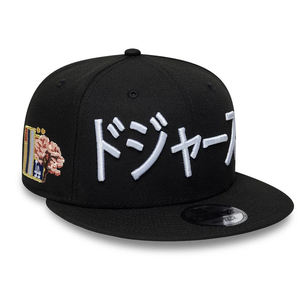 LA Dodgers MLB Kanji Black 9FIFTY Snapback Adjustable Cap-kentox