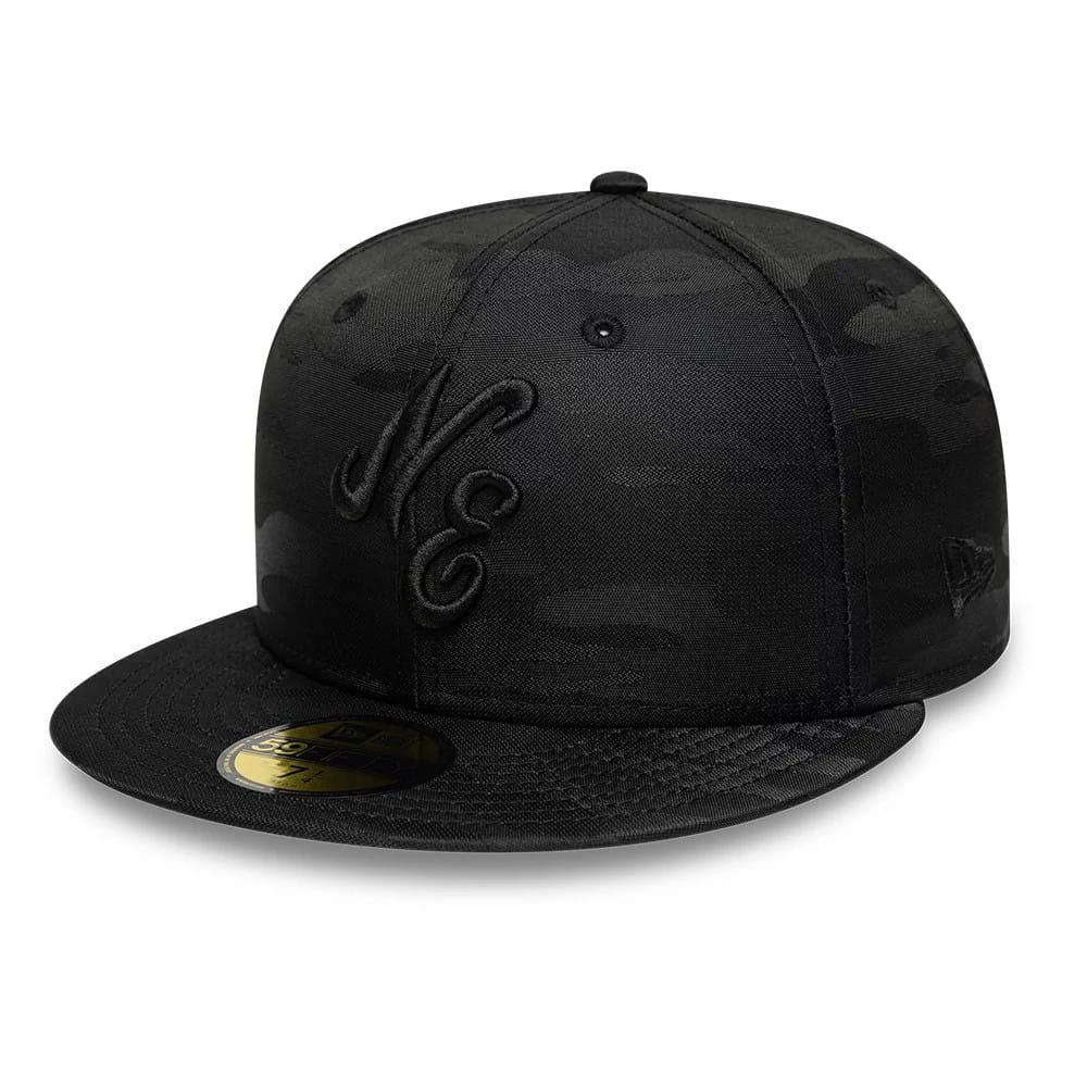 New Era Camo Black 59FIFTY Fitted Cap-kentox