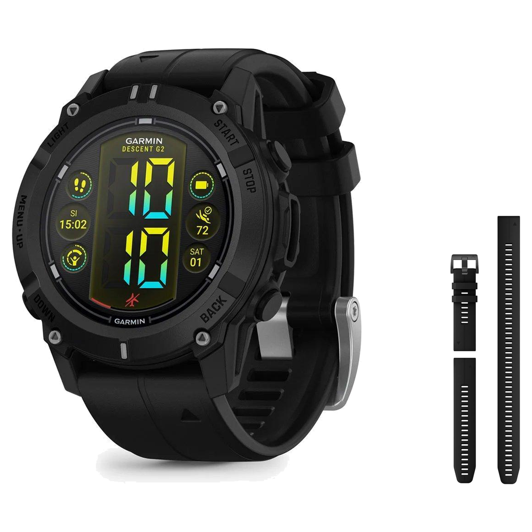 Garmin Descent G2 Dive Computer + QuickFit 22 Band Package