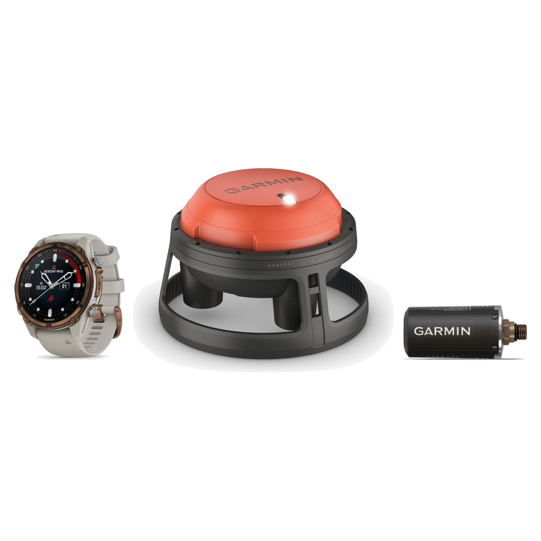 Garmin Descent Mk3i Dive Computer with the T2 Transceiver and S1 Diver Communication Buoy