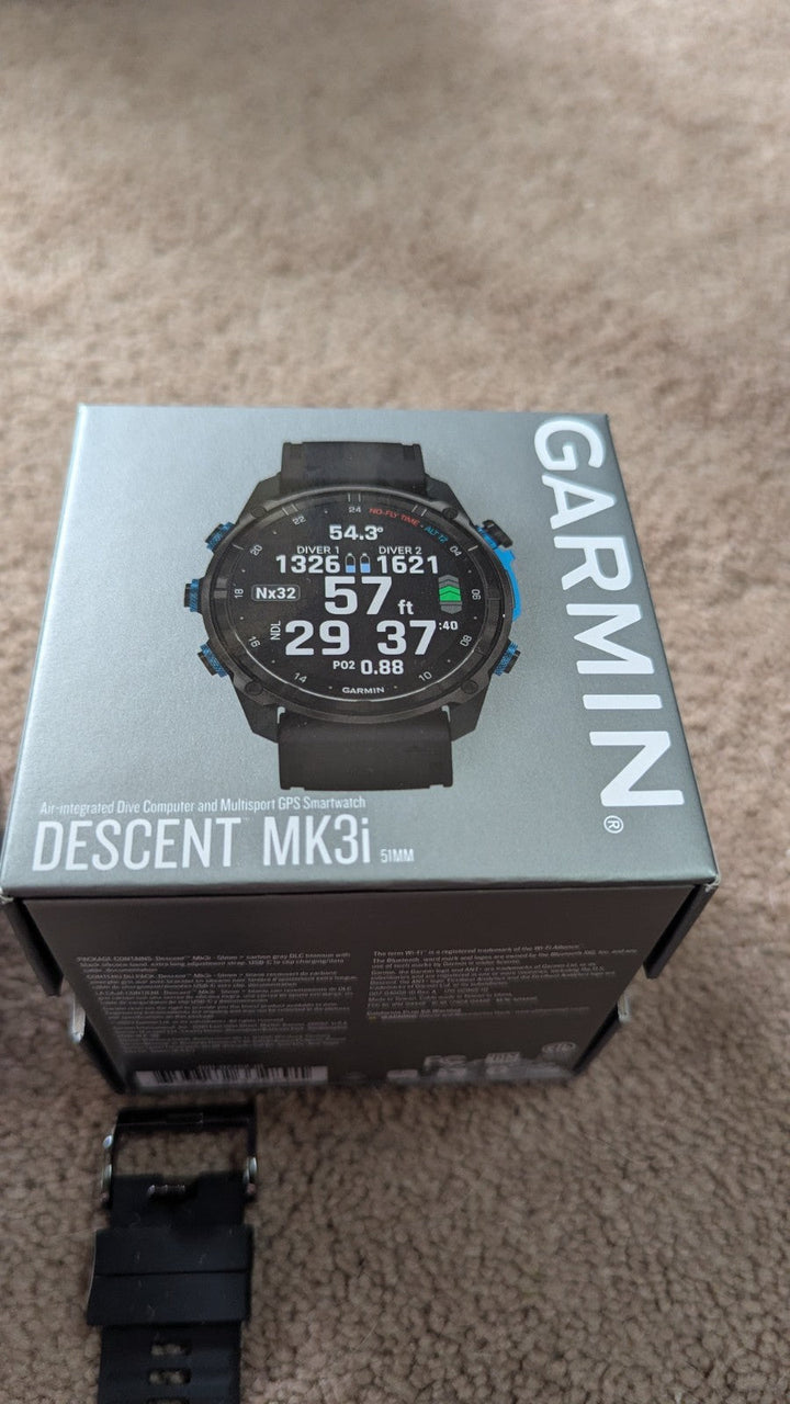 Garmin Descent™ Mk3i – 51mm Carbon Gray DLC Titanium with Descent T2 Receiver