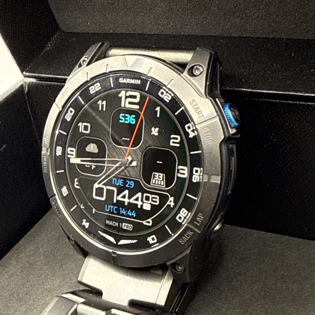 Garmin D2 Mach 1 Pro 51mm Aviator Smartwatch with Black Sport Band